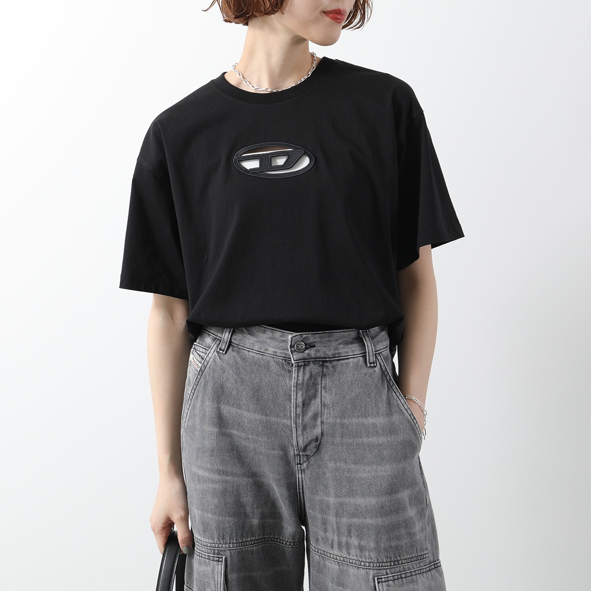 ディーゼル　Tシャツ Amazon.co.jp: (ディーゼル) DIESEL ユニセックス Tシャツ Wロゴ