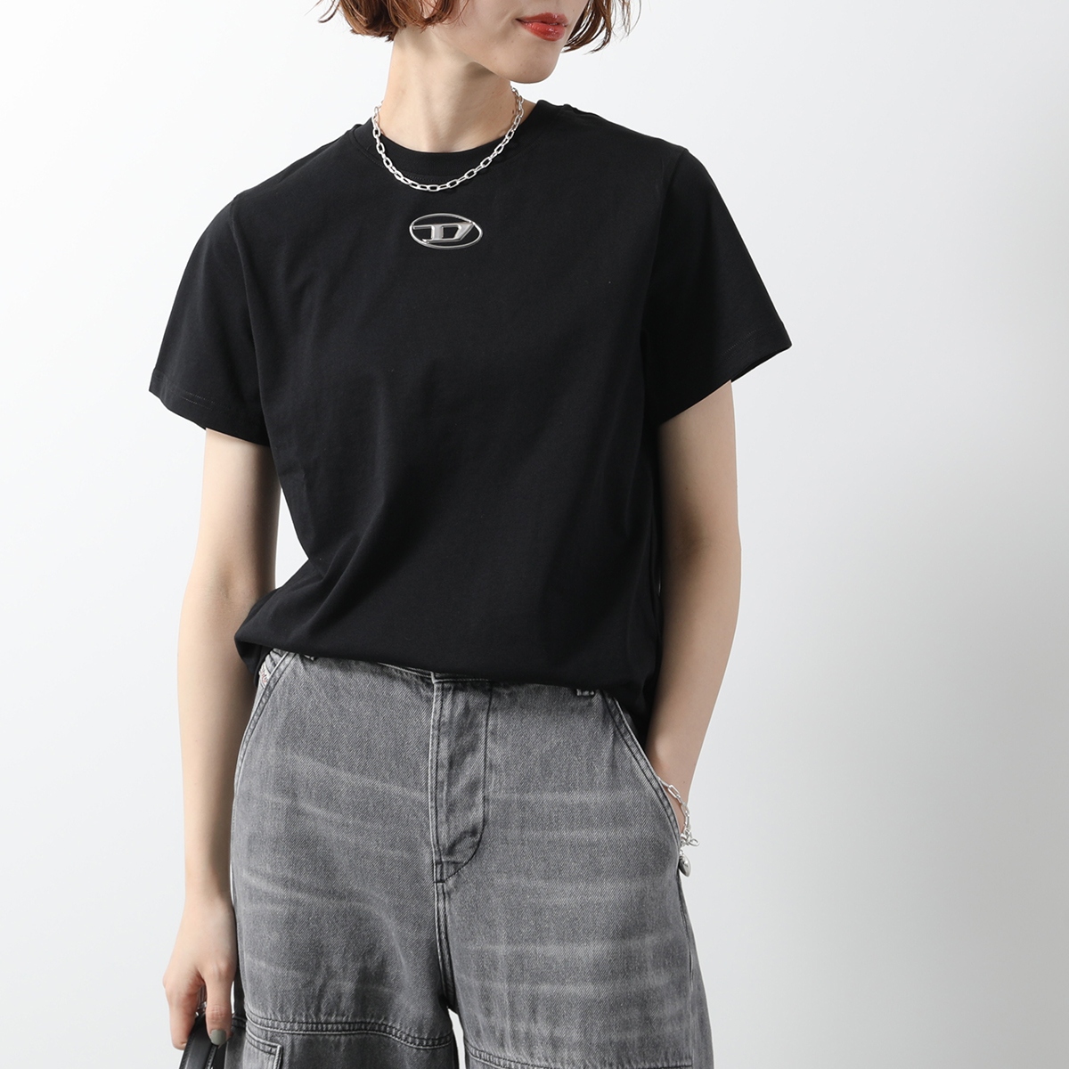 DIESEL ディーゼル Tシャツ T-REGS-OD-Q1 A16841 0CLBR レディース 