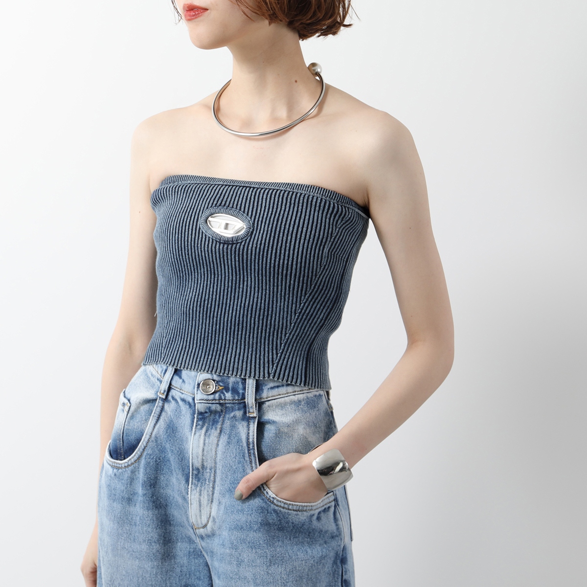 DIESEL（ディーゼル） チューブトップ M-CLARKSVILLEX-C A14813 0ANAH