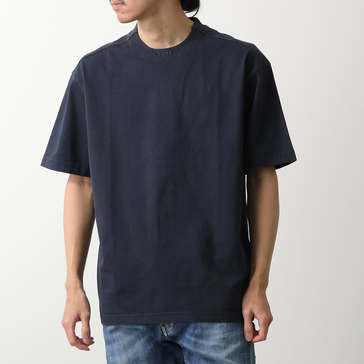 クール＆シンプル【Hugo boss 】カウボーイズTシャツ ネイビー HUGO BOSS ORANGE ヒューゴボス オレンジ Tシャツ 50521805