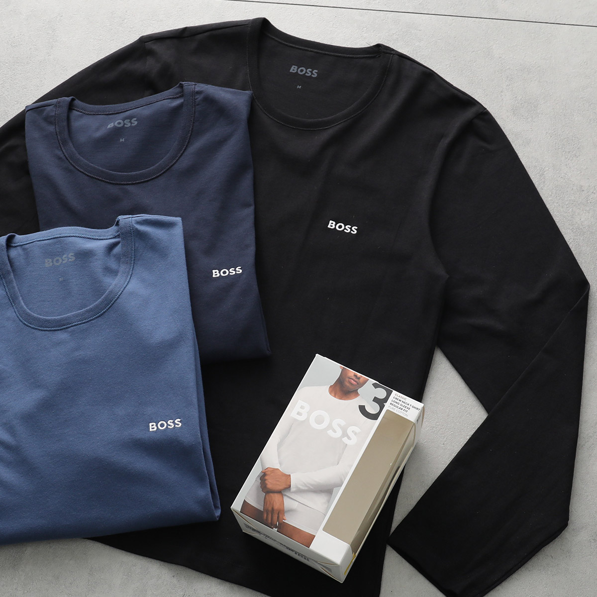 HUGO BOSS（ヒューゴ・ボス） Tシャツ 【3枚組】50492321 メンズ 長袖