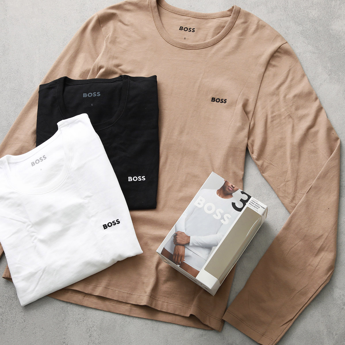 HUGO BOSS（ヒューゴ・ボス） Tシャツ 【3枚組】50492321 メンズ 長袖