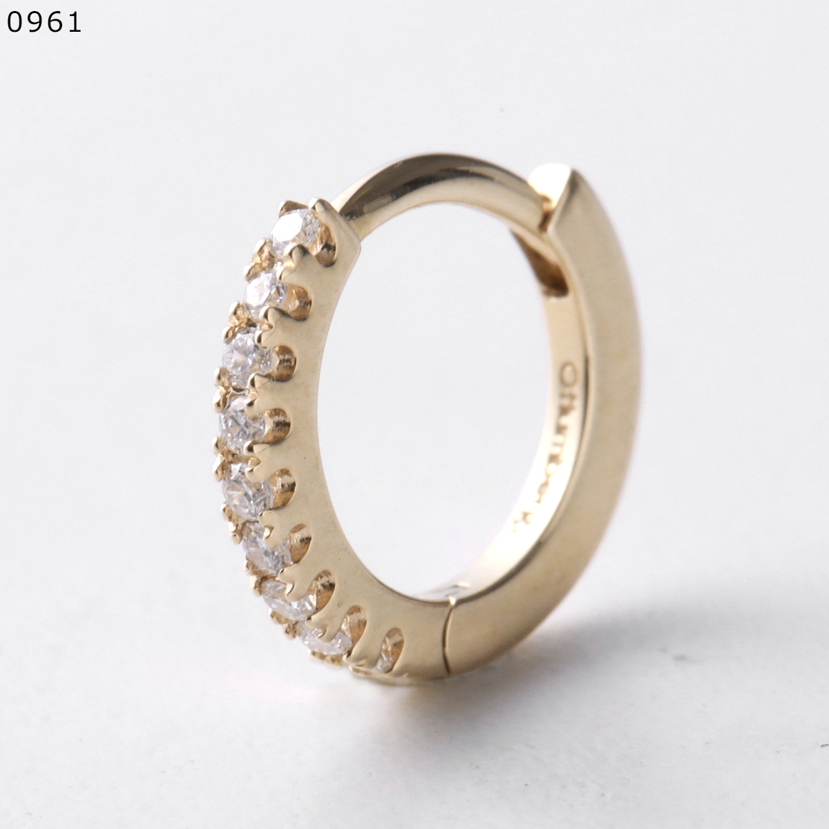 Otiumberg オティウムバーグ 片耳用 ダイヤモンド フープ ピアス Otiumberg オティウムバーグ フープピアス Diamond Huggie