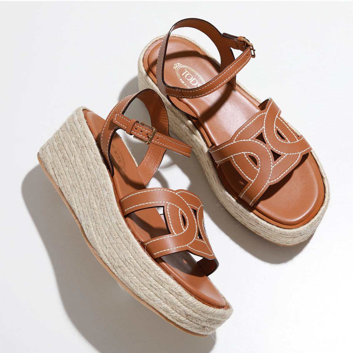 Woman ブラウン レザー サンダル XXW11K0FH50NHV42S010 | Tods