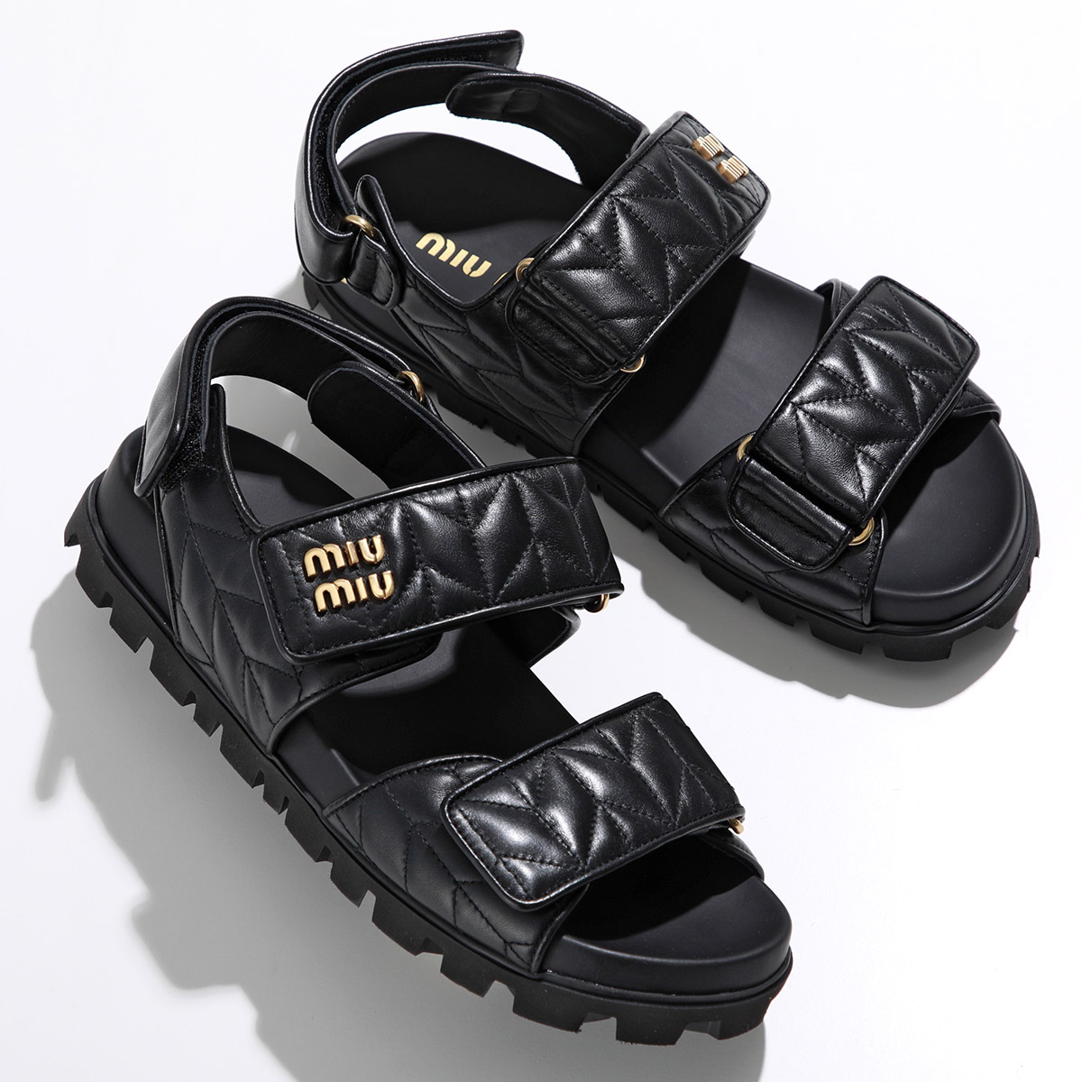 miu miu（ミュウミュウ） フラットサンダル 5X135E 88T レディース