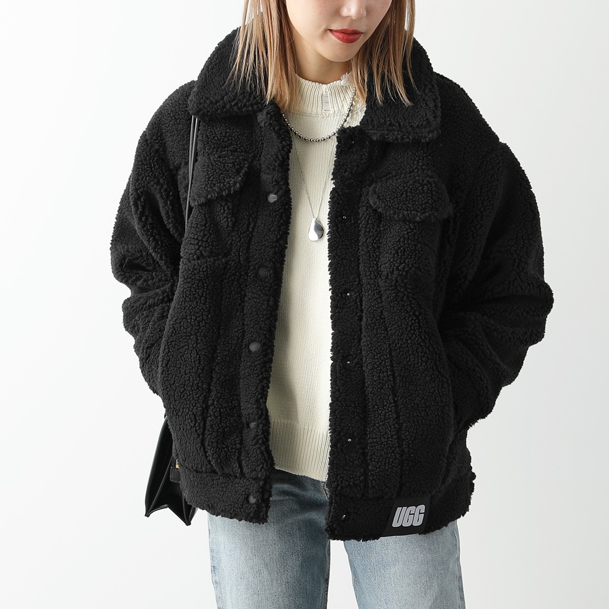 【訳あり-XXSのみ】UGG ボアジャケット 1113951 ブルゾン UGG 【訳あり-XXSのみ】UGG アグ ボアジャケット W FRANKIE