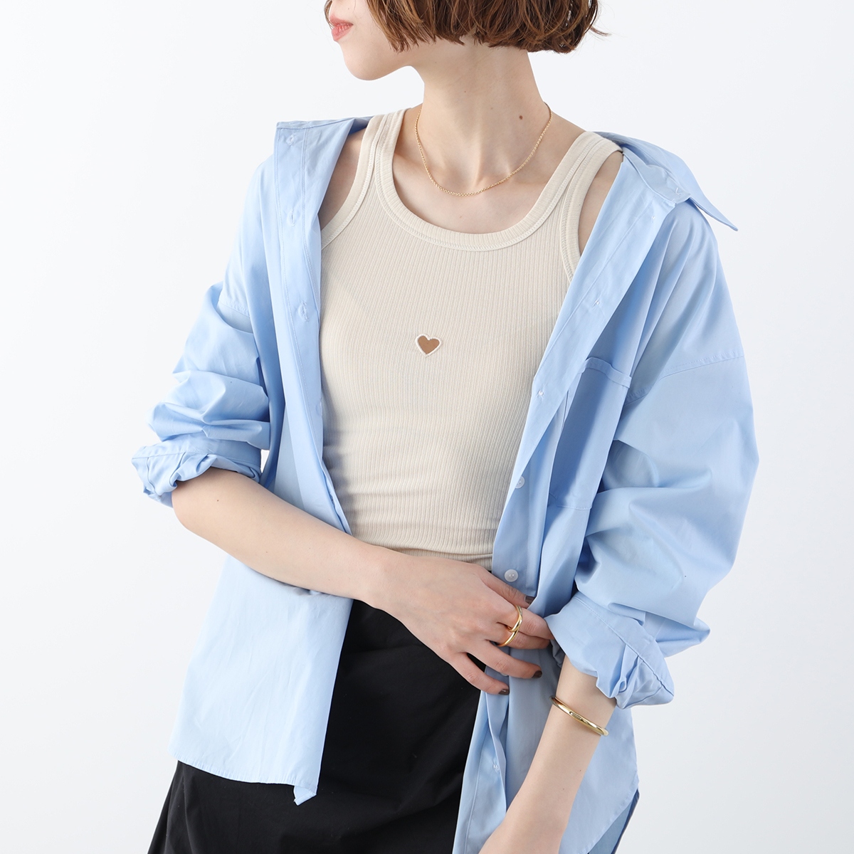 BASERANGE ベースレンジ タンクトップ HEART TANK TOHT RB