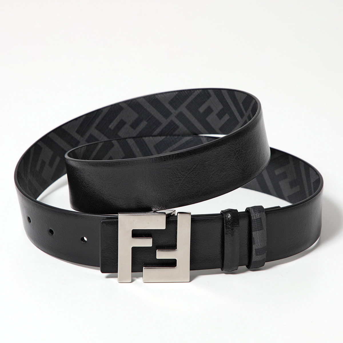 FENDI フェンディ ベルト 7C0531 ATF9 メンズ リバーシブル 無地