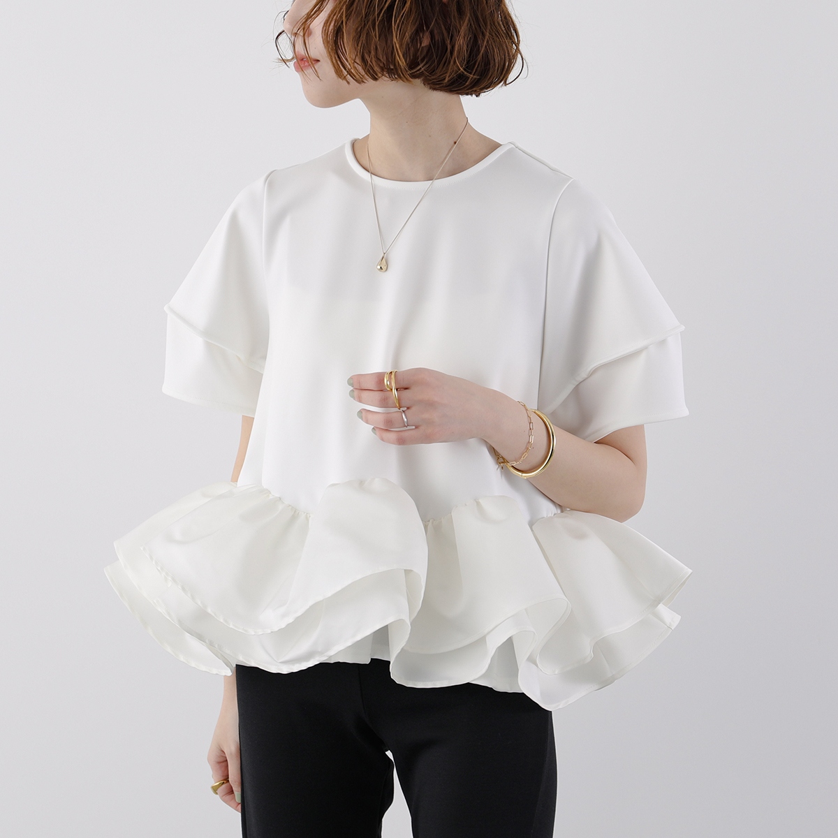 Re.Verofonna（ヴェロフォンナ） ブラウス 5253505 レディース フリル
