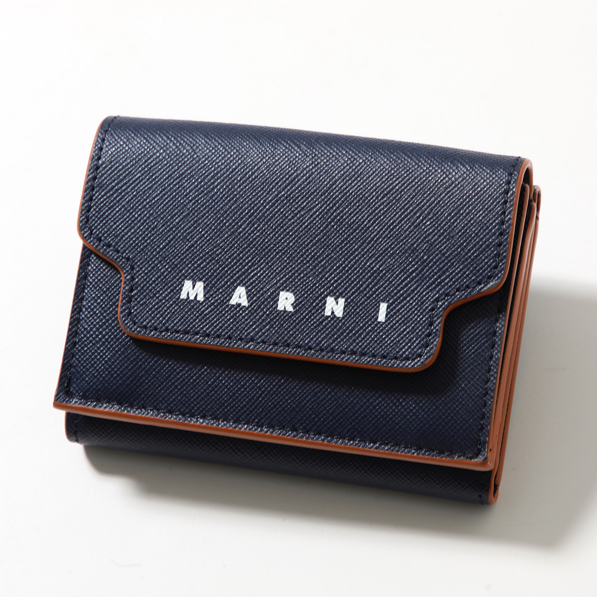 MARNI｜サフィアーノ 三つ折りウォレット PFMO0124U0 LV520 MARNI マルニ 三つ折り財布 PFMO0124U0 LV520 メンズ
