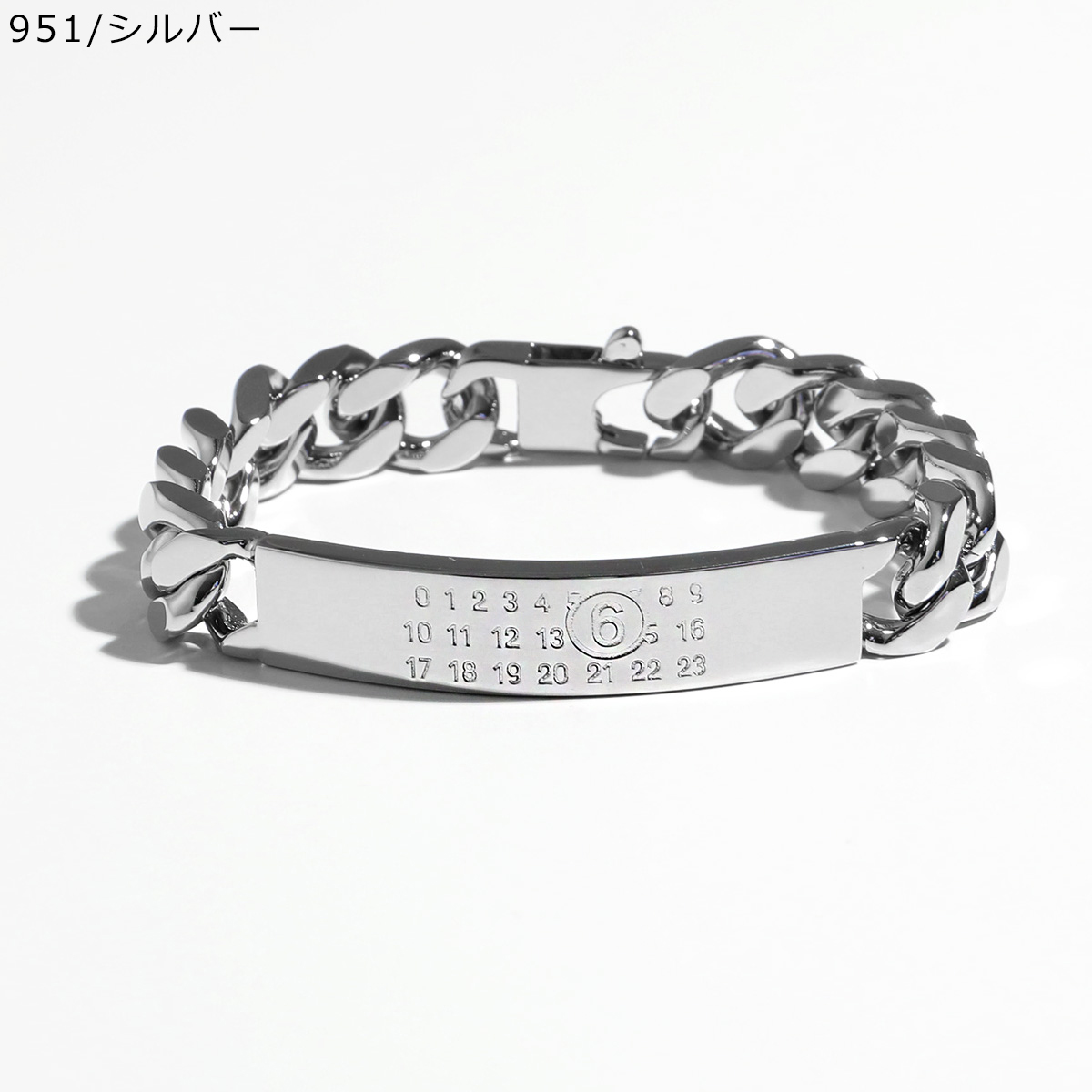 関税・送料込み【ＭＭ6】チェーン ブレスレット MM6 Chain Bracelet Palladio buratatto （MM6 チェーン