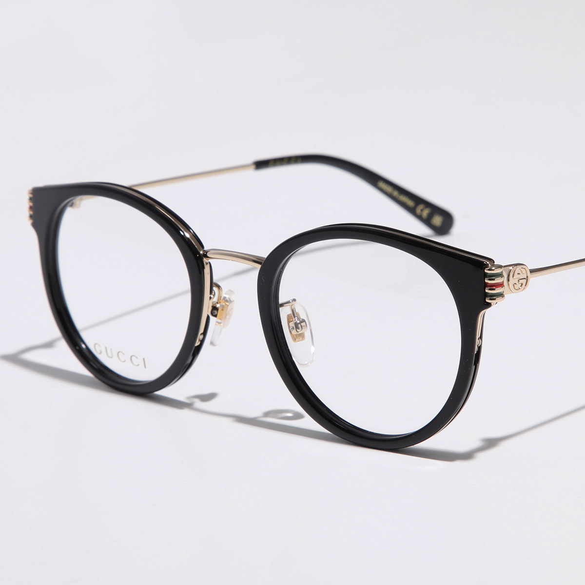 GUCCI（グッチ） メガネ GG1885OA レディース ボストン型 ダブルG 黒縁