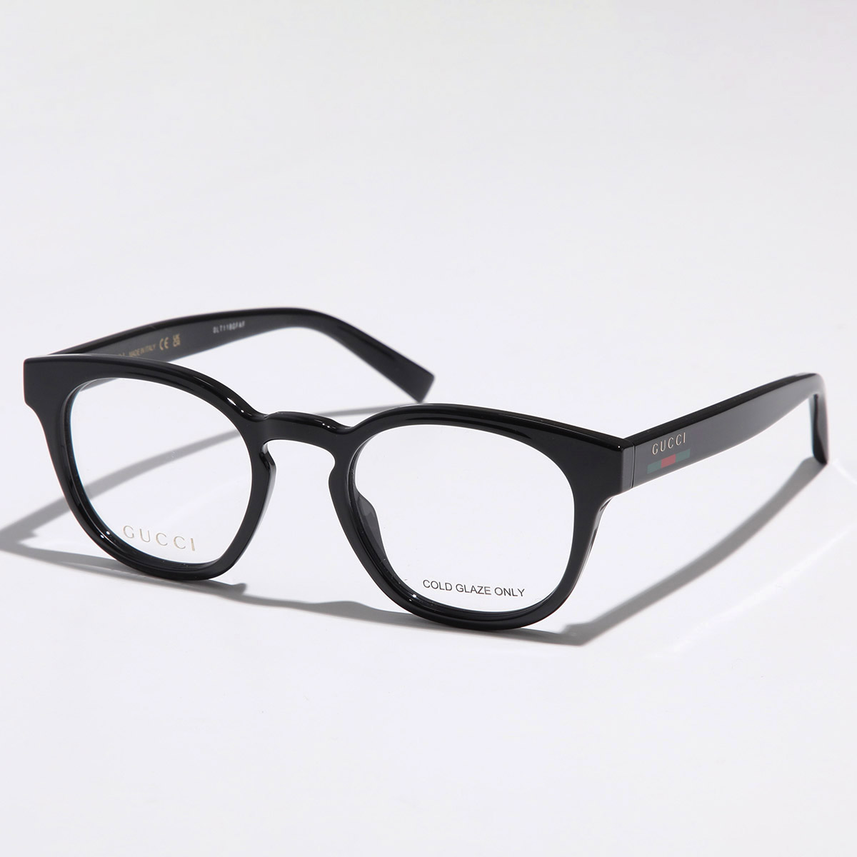 GUCCI（グッチ） メガネ GG1859O メンズ ウェリントン型 ロゴ 黒縁