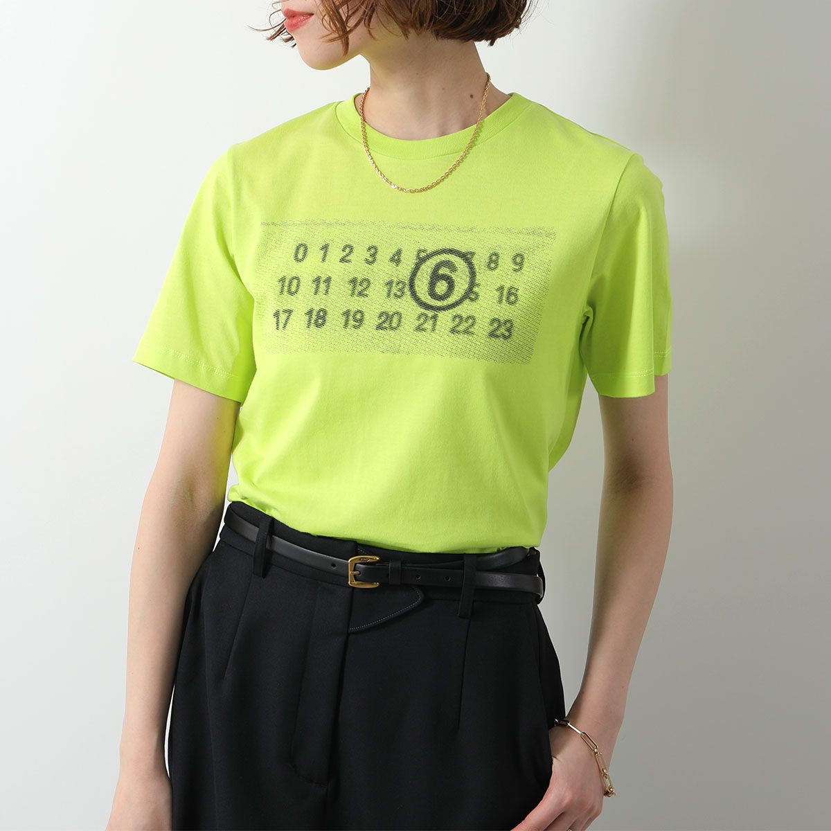 MM6 KIDS エムエムシックス メゾンマルジェラ キッズ Tシャツ M60803 MM02Y レディース ガールズ 半袖 カットソー コットン ナンバリングロゴ カラー3色 MM6 KIDS エムエムシックス メゾンマルジェラ キッズ Tシャツ