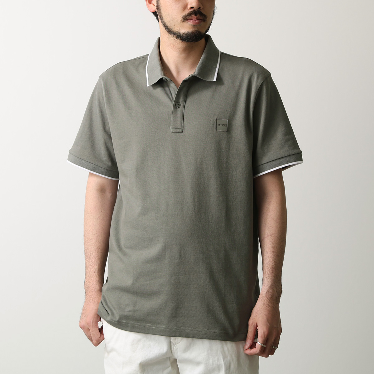 【美品】HUGO BOSS ヒューゴボス　高級コットンポロシャツ　L HUGO BOSS（ヒューゴ・ボス） HUGO BOSS ORANGE オレンジ ポロシャツ