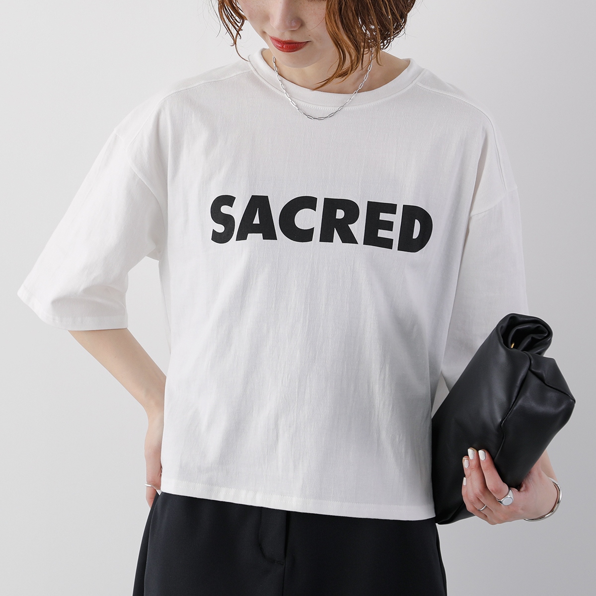 CHIGNON シニヨン Tシャツ 8451-073KK レディース ロゴT 五分袖