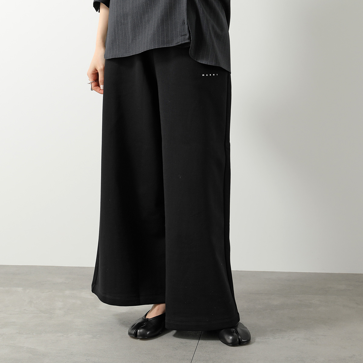 MARNI KIDS マルニ キッズ スウェットパンツ M01432 M00V0 レディース ガールズ ワイドパンツ コットン ロゴ カラー2色_3