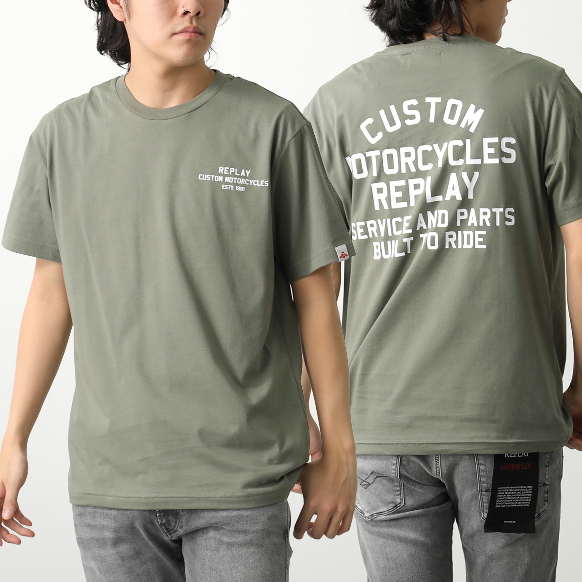 REPLAY（リプレイ） Tシャツ M3050 2660 メンズ 半袖 カットソー 