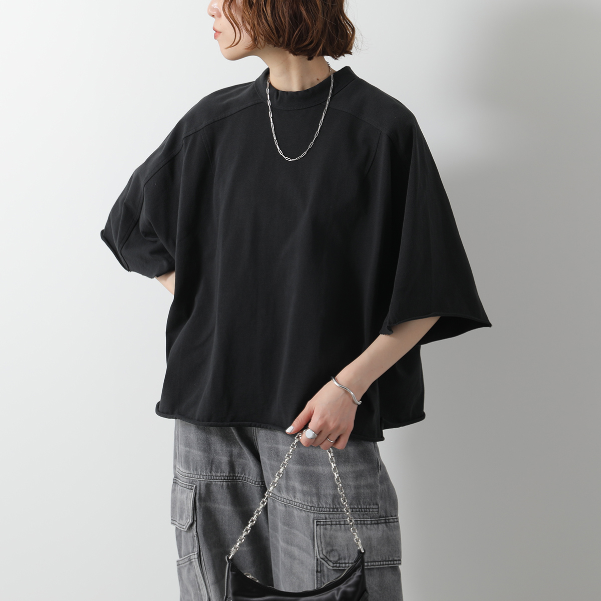 トップス entire studios wbk s entire studios BOX CREW SWEAT PULLOVER (WASHED BLACK)の商品ページ