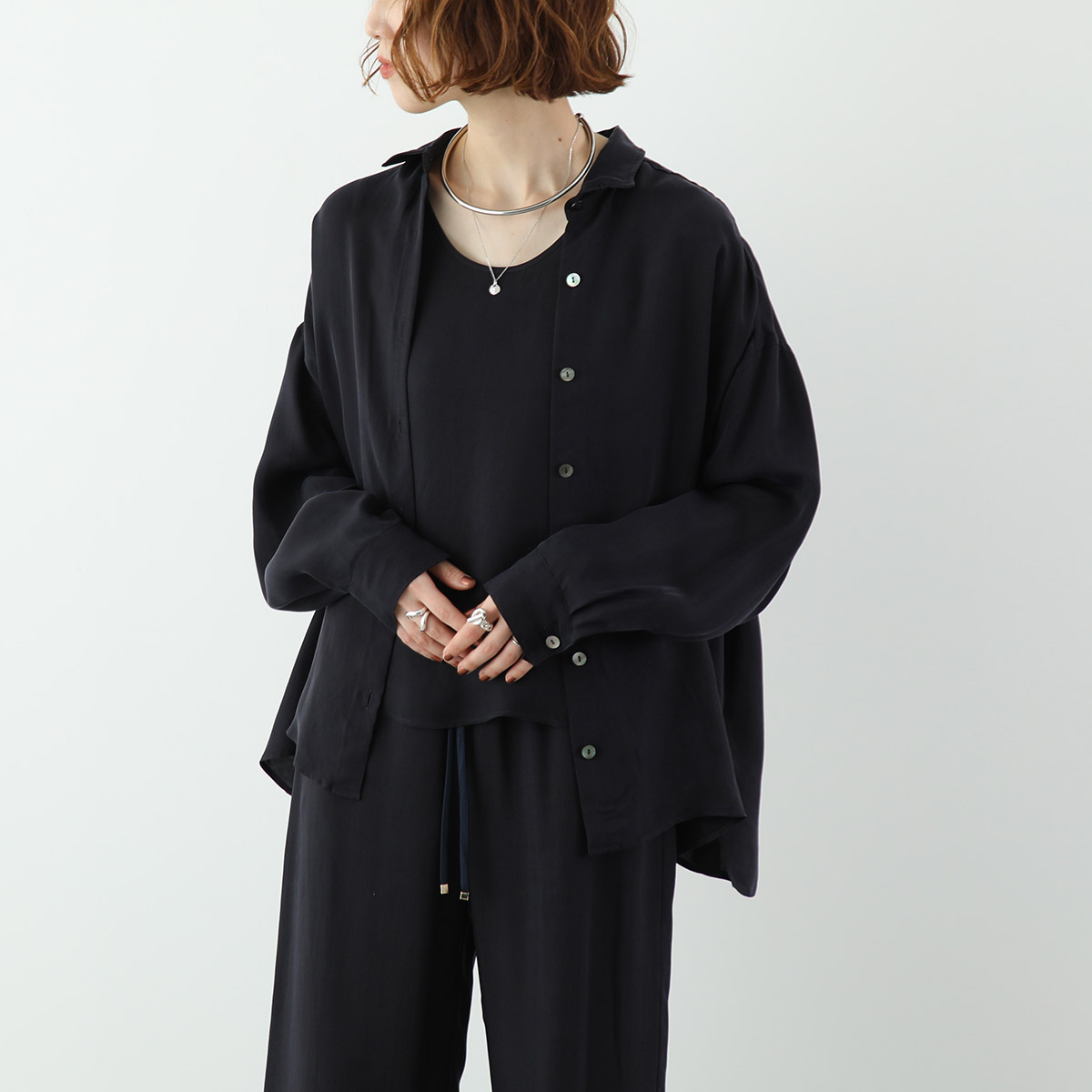 marmors（マルモア） シャツ タンクトップ セット wire shirt+tunk top 
