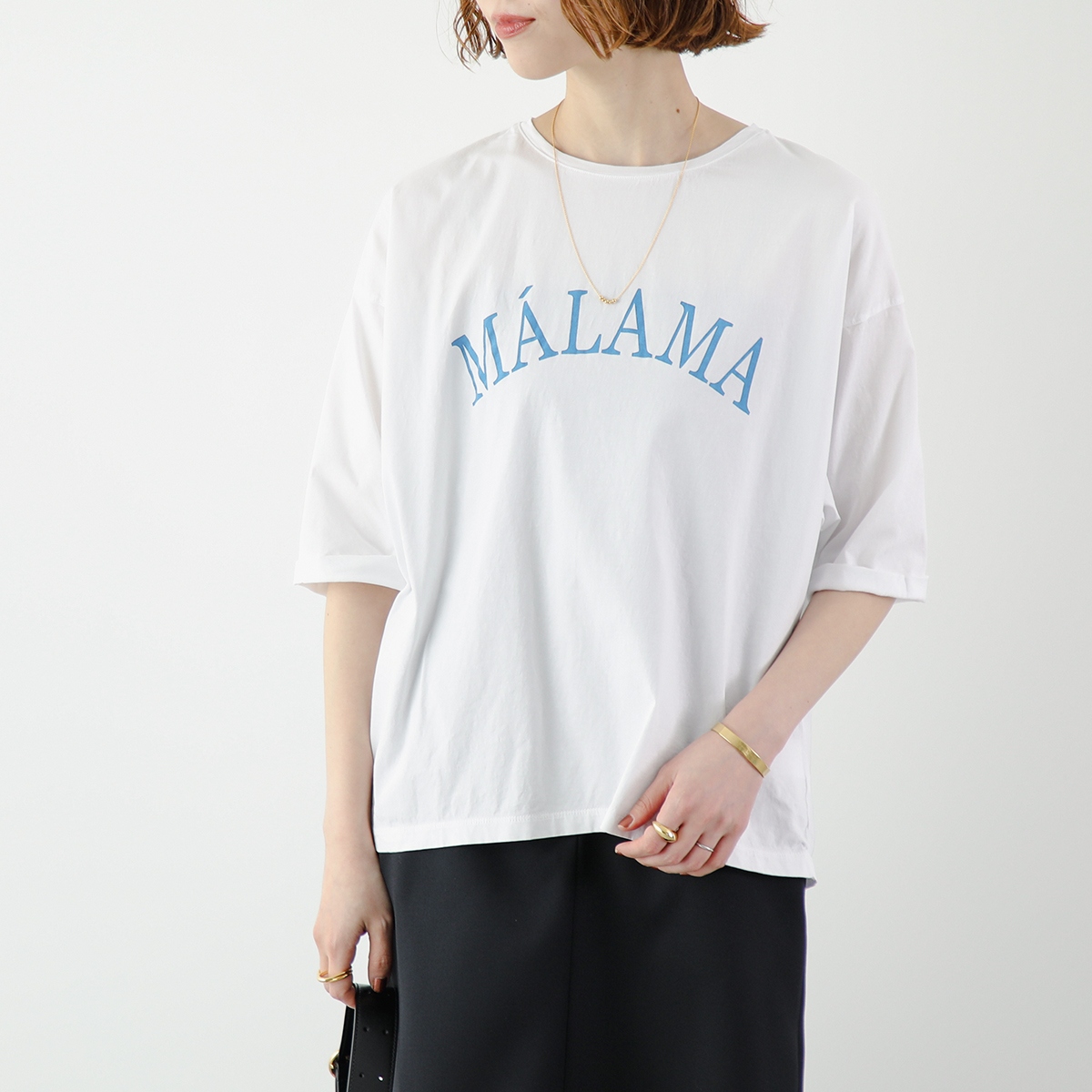 MICALLE MICALLE ミカーレミカーレ ACCOUNT D☆ORロゴTシャツ