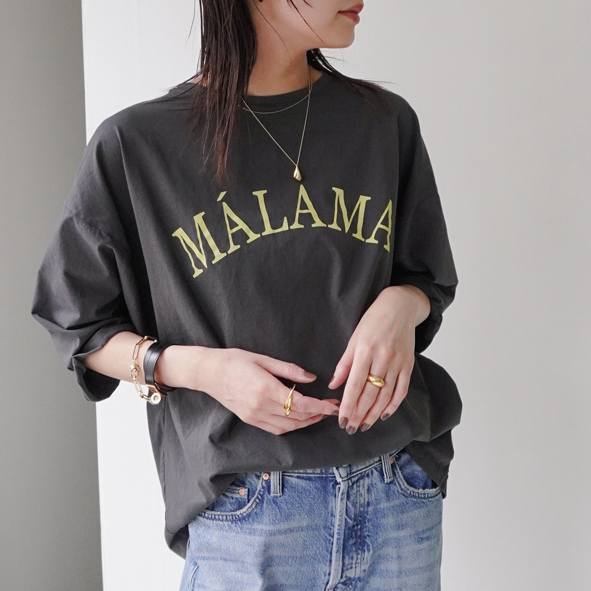 MICA&DEAL Tシャツ 0125109040 ロゴ プリント MICA&DEAL マイカ＆ディール Tシャツ 0125109040 レディース