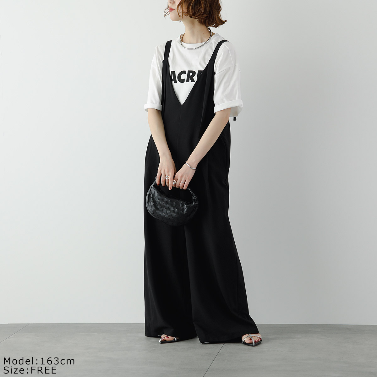 CHIGNON シニヨン サロペット 3651-009KK Vネックコンビネゾン CHIGNON シニヨン サロペット 3651-009KK Vネックコンビネゾン
