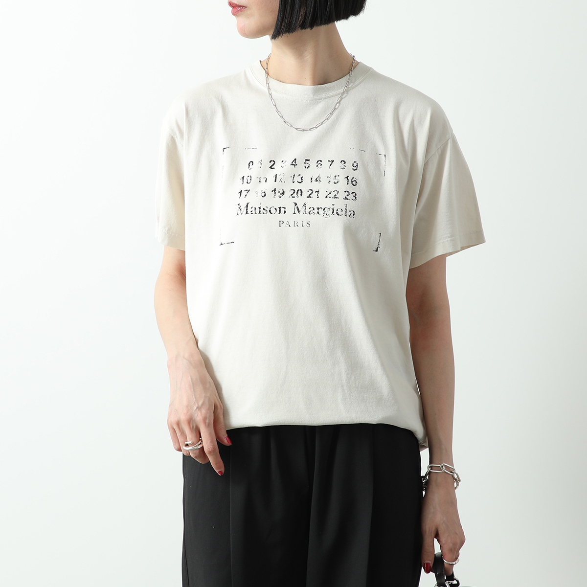 美品 メゾン マルジェラ クリーム Tシャツ リブ付ラウンドネック （34) a 楽天市場】【9/4-20時～最大2万円OFFクーポン配布中】MAISON