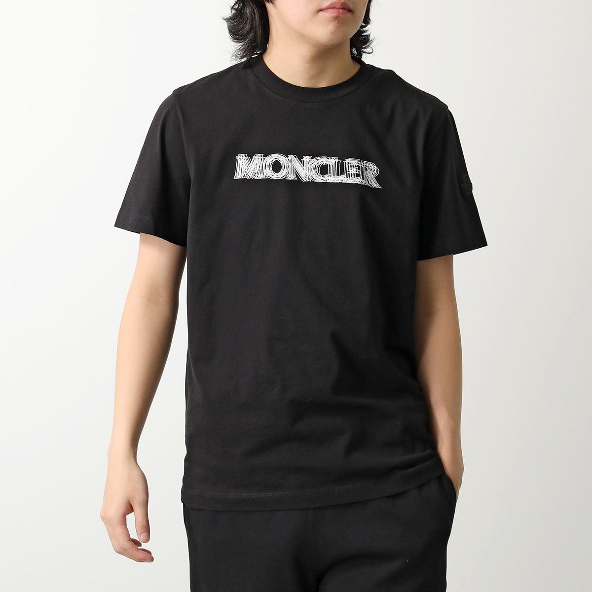 MONCLER ブラック ロゴ Tシャツ MONCLER（モンクレール） MONCLER Matt Black マットブラック