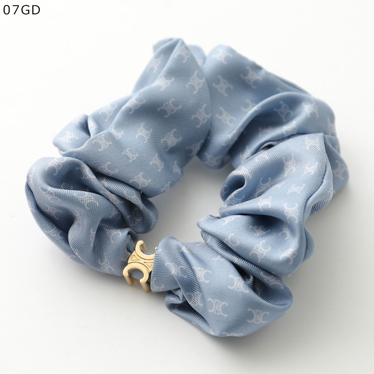 新品未使用 CELINE シュシュ CELINE（セリーヌ） シュシュ Mini Triomphe Scrunchy 461DK2SIB.18LV