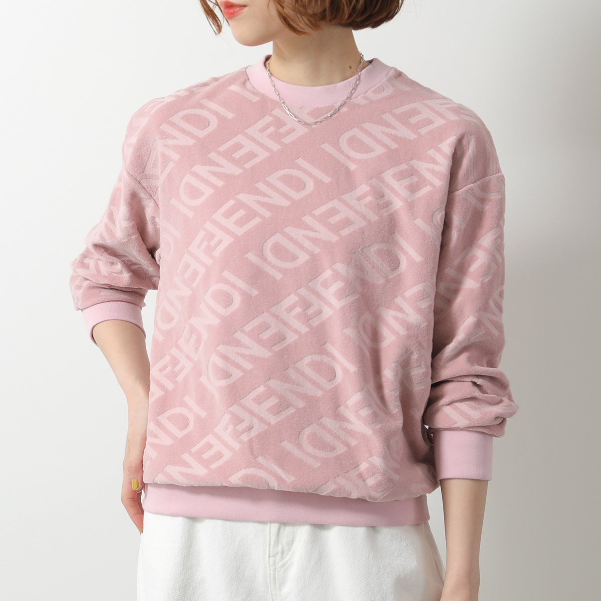 ☪ AL086 FENDI 立体ロゴトレーナー スウェット