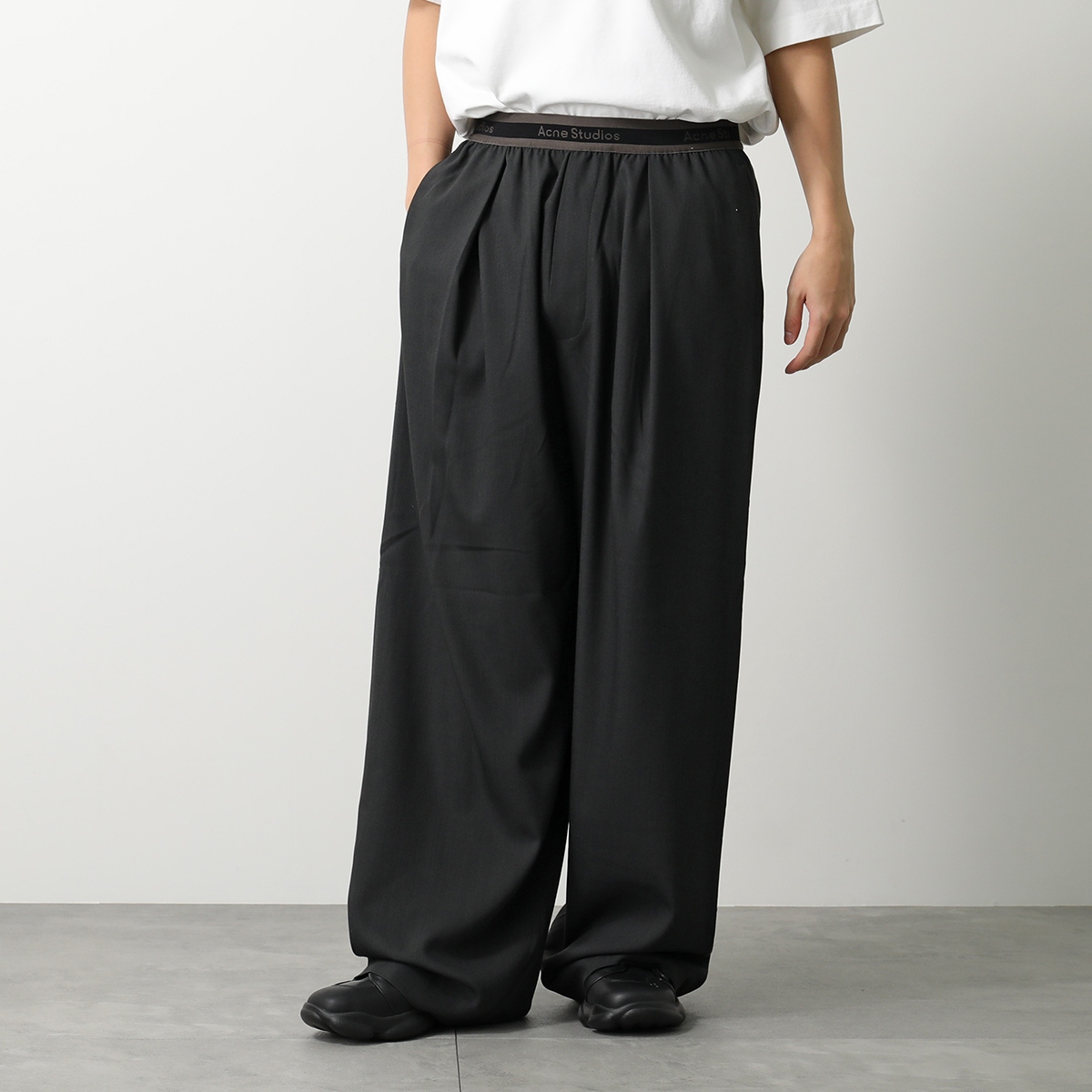 acne studios ワイドパンツ　グレー　サイズ44 スラックス acne studios ワイドパンツグレーサイズ44 スラックス