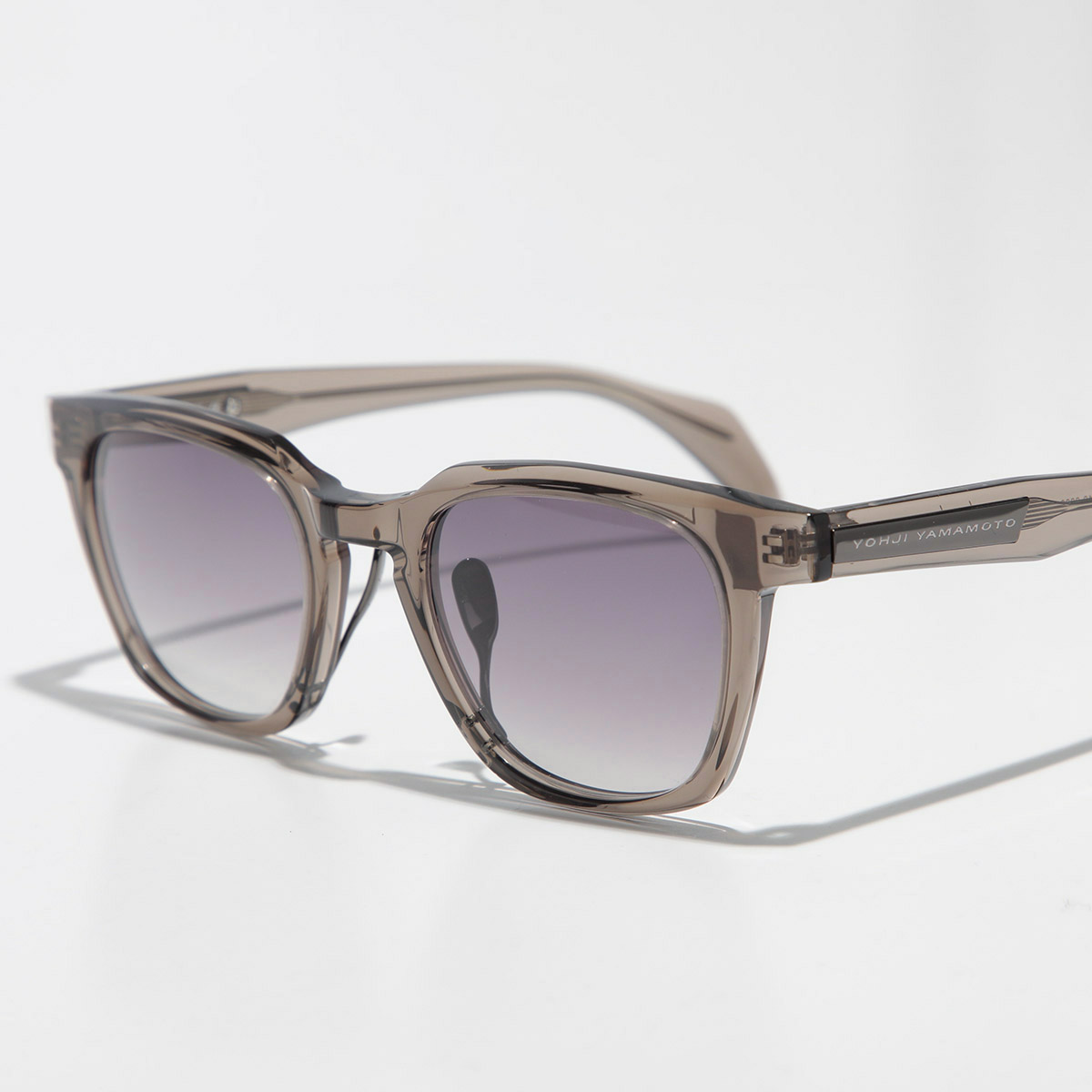 METAL/OYX/SQ ELLIPSE SUNGLAS(FREE SIZE Black): Yohji