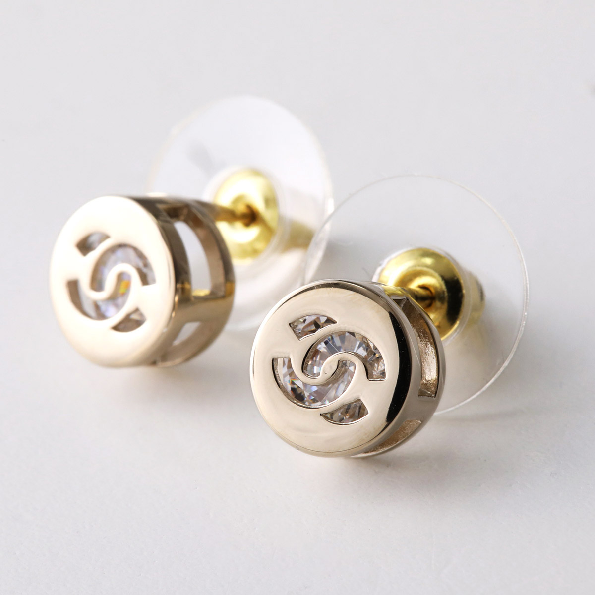 17680円 CHANEL シャネル ラインストーン 片方のみ アクセサリー