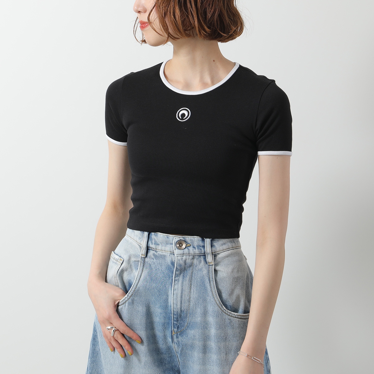 美品 MARINE SERRE マリーンセル Tシャツ サイズ:L 24SS heart