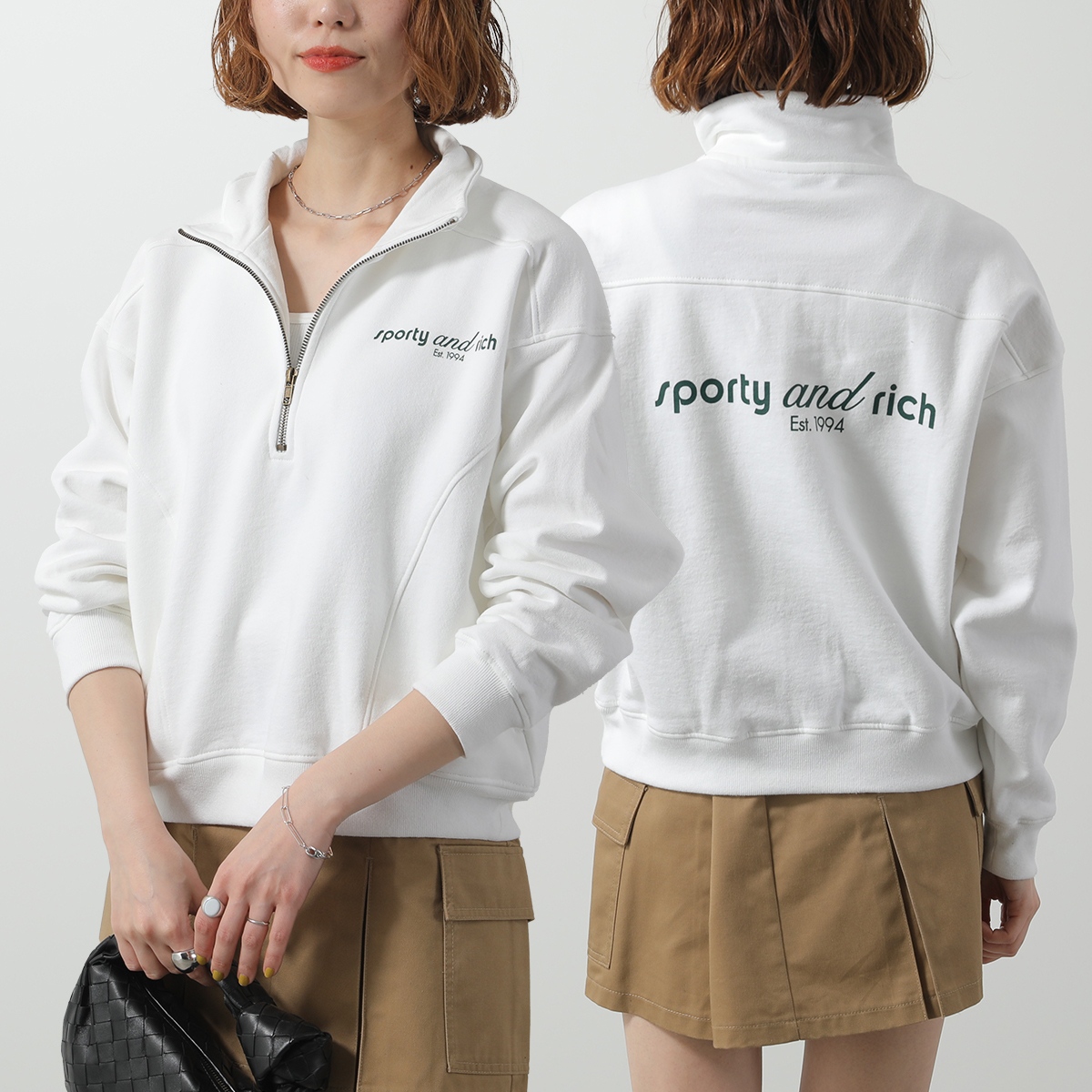 SPORTY&RICH スポーティアンドリッチ トレーナー QZAW239 レディース 