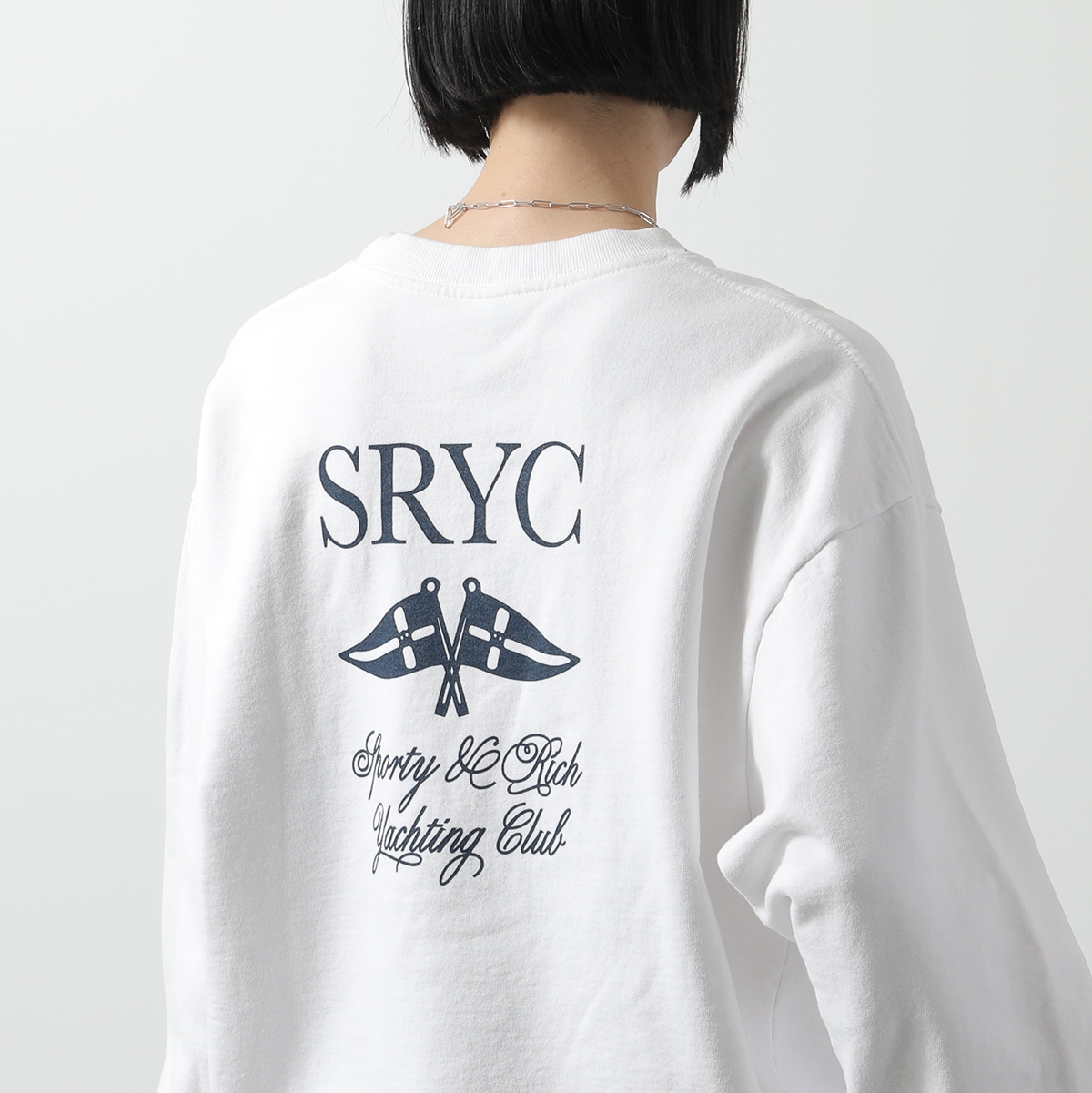 sporty&rich スポーティーアンドリッチ ロゴ スウェット トレーナー sporty&rich スウェット トレーナー