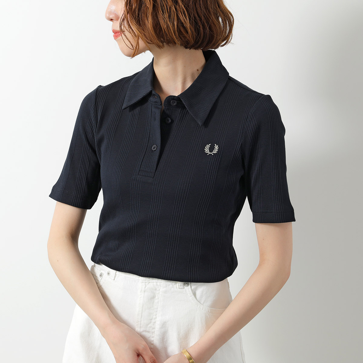 FRED PERRY フレッドペリー ポロシャツ RIBBED POLO SHIRT G9169