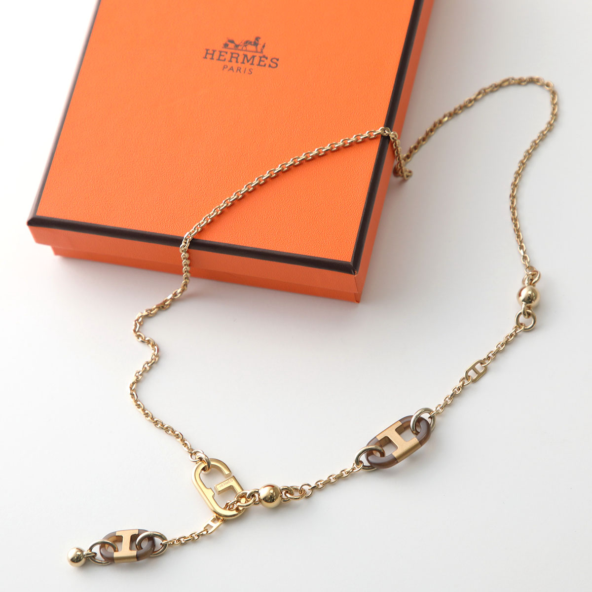 新品　エルメス シュルメール PM バッファローホーン ネックレス HERMES（エルメス） ネックレス シュルメール PM 100002FD