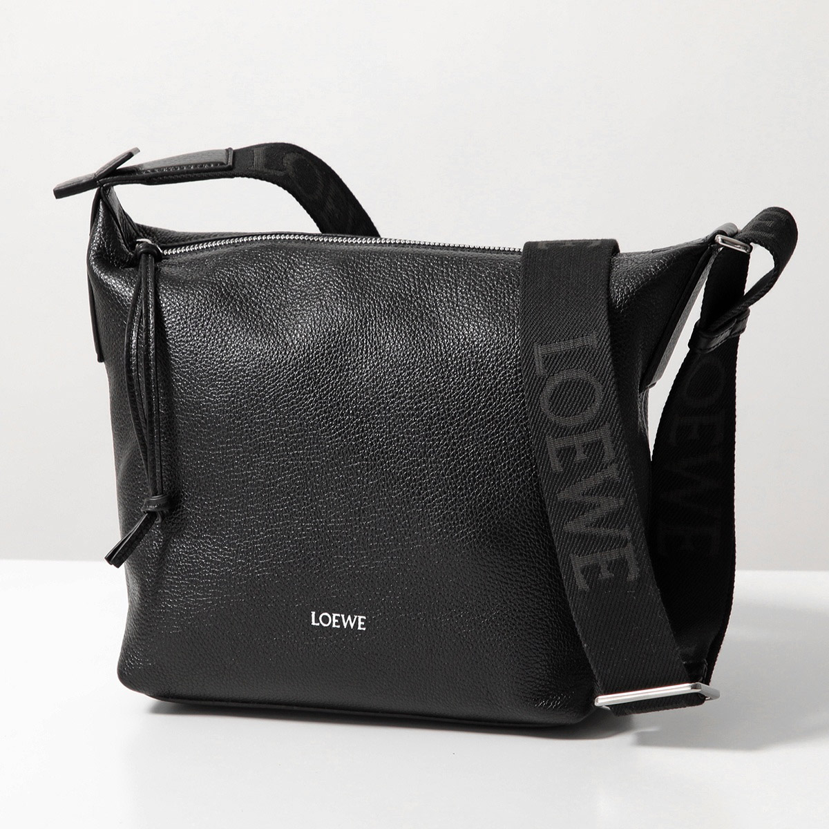 Small Cubi crossbody bag in supple smooth calfskin and