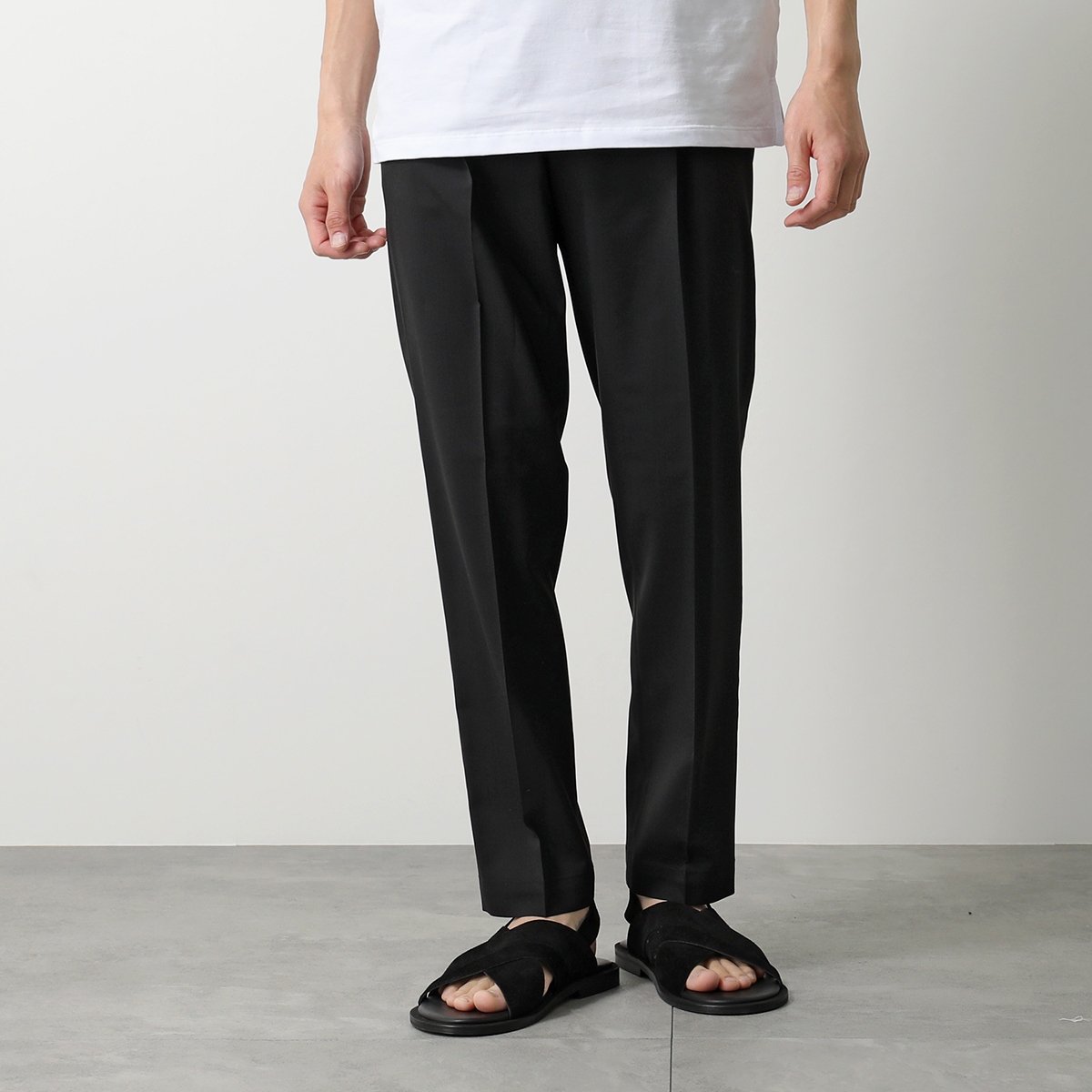 【美品】BRIGLIA 1949 1タック テーパード スラックス パンツ 46 美品】BRIGLIA 1949 1タック テーパード スラックス パンツ 46