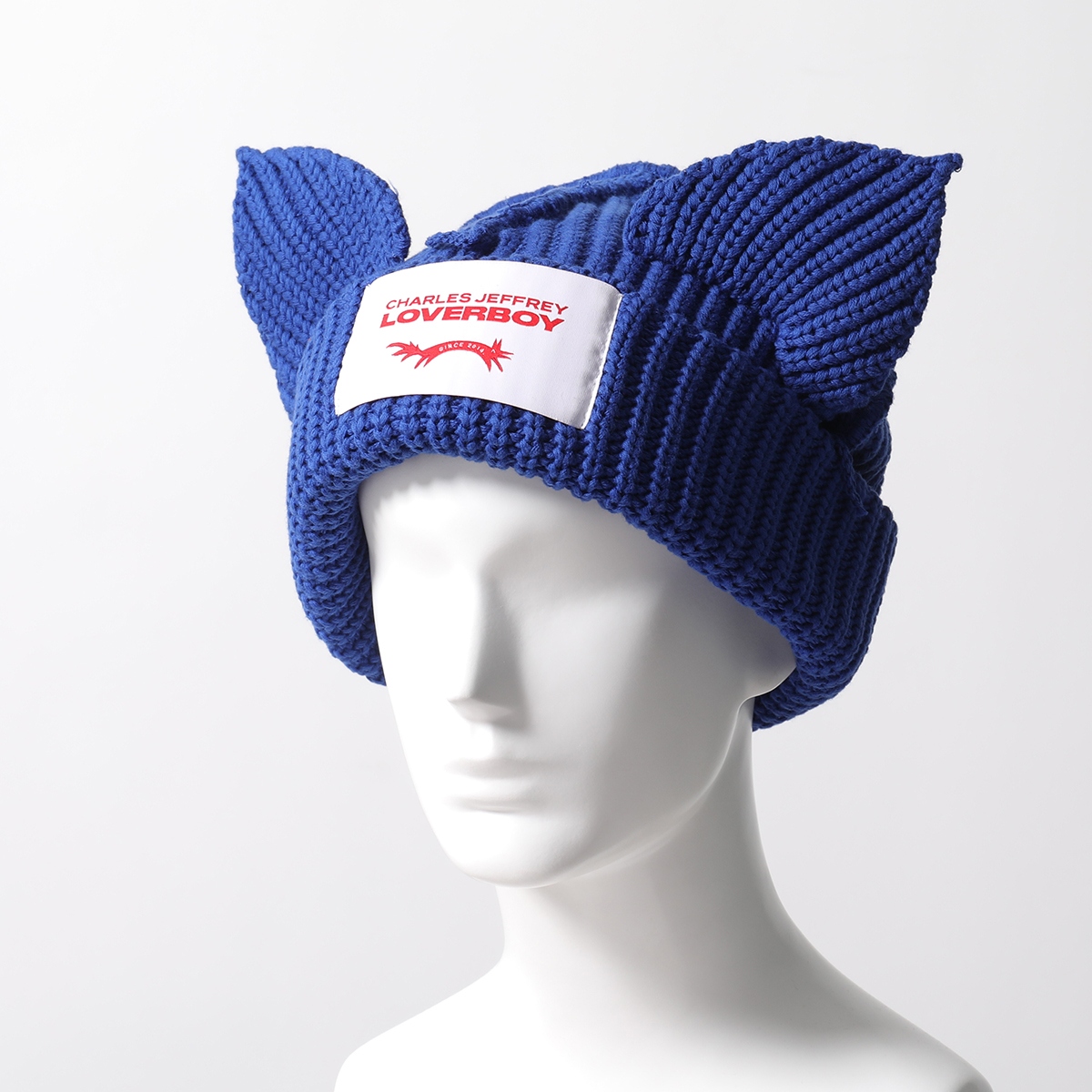 ニット帽 メンズ 猫耳（CHARLES JEFFREY LOVERBOY）（色：ブルー
