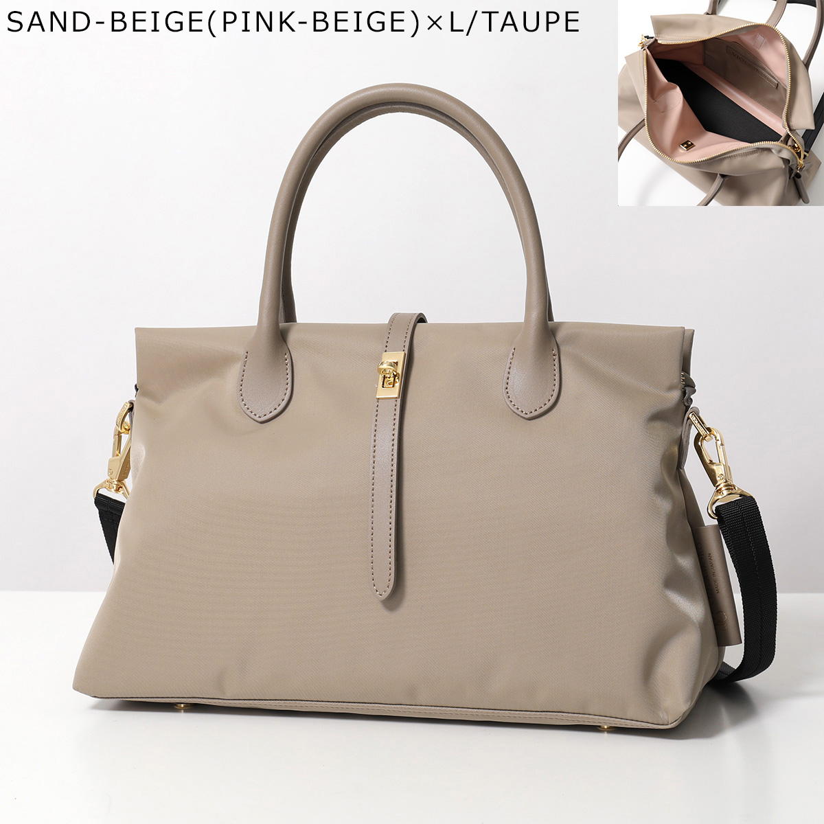 VIOLADORO ベージュハンドバッグ VIOLAd'ORO（ヴィオラドーロ） ハンドバッグ BIANCA S ビアンカ V-2251