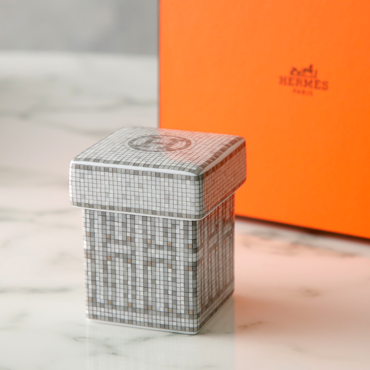 HERMES エルメス ティーキャディー Masaique au 24 Mug モザイク