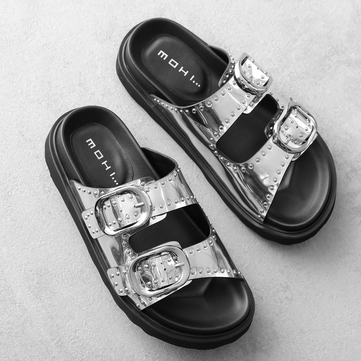 MOHI サンダル RD22-109 ベルト スタッズ MOHI モヒ サンダル RD22-109 レディース レザー ベルト