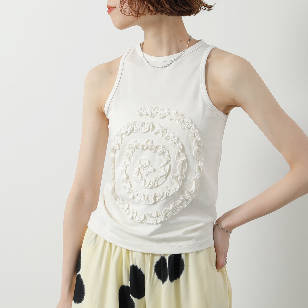 SUKU HOME スクホーム タンクトップ Frill Swirl Tank フリル