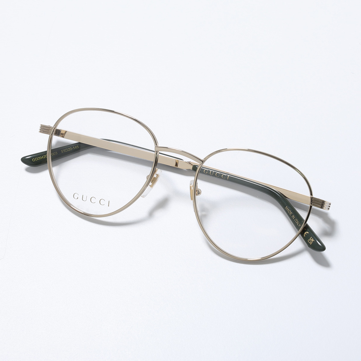 GUCCI（グッチ） メガネ GG0942O レディース ボストン型 メタル