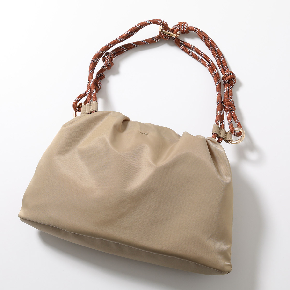 LE VERNIS 巾着バッグ Paracord wide mini bag 245-210503 Le Vernis LE VERNIS ル・ベルニ 巾着バッグ Paracord wide mini