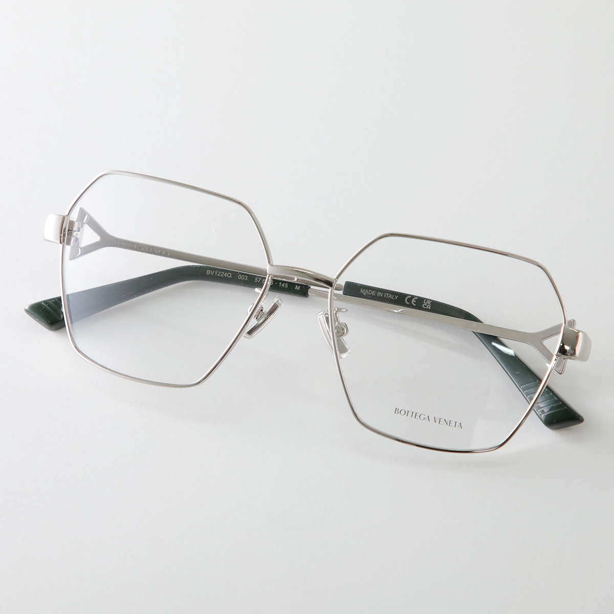 BOTTEGA VENETA ボッテガヴェネタ メガネ BV1224O レディース ポリゴン型 メタルフレーム クリングスタイプ ロゴ アイウェア カラー2色_2