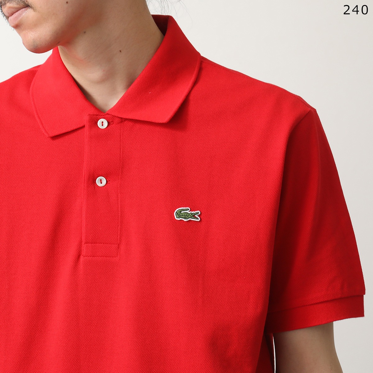 LACOSTE（ラコステ） ポロシャツ L1212 メンズ 半袖 鹿の子 アイコン